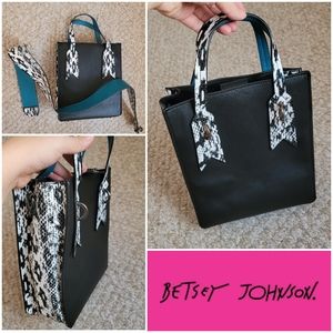 Betsey Johnson Mini Tote Crossbody Handbag